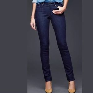 Gap Slim Straight Dark Rinse Jeans Size 26 short